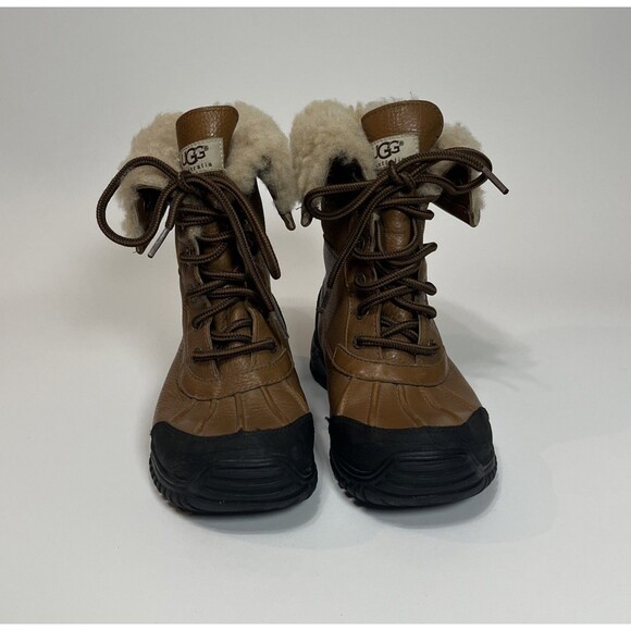 UGG Women's Adirondack II Snow Boots 5469 Chestnut Brown Size 6 - Picture 2 of 7